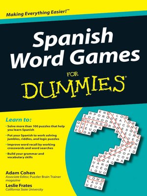 Spanish Word Games For Dummies - ebook